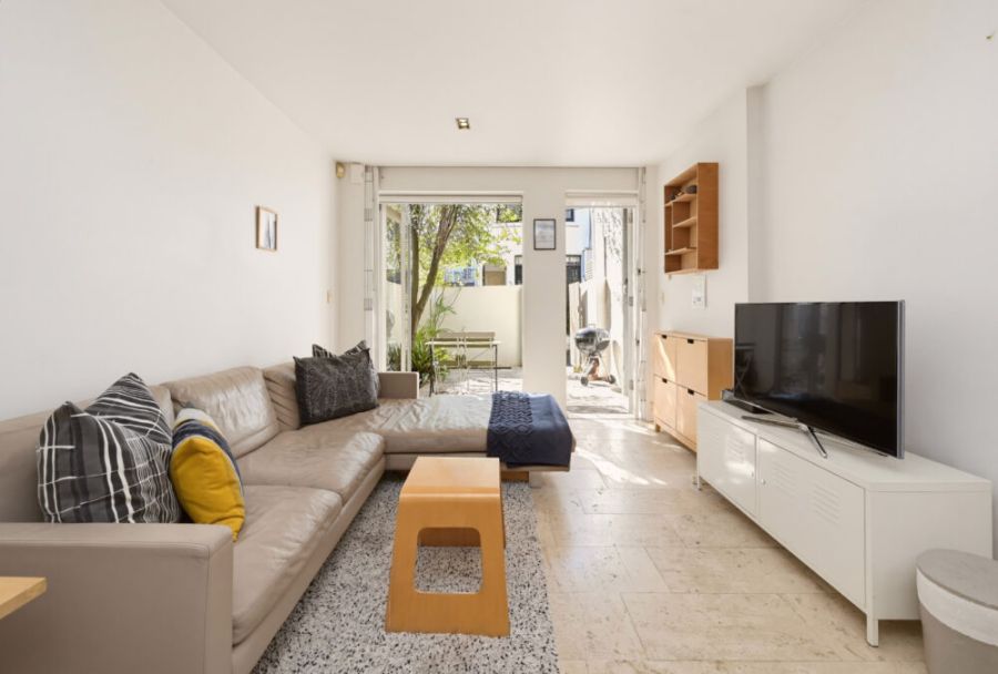Living Room & Front Courtyard